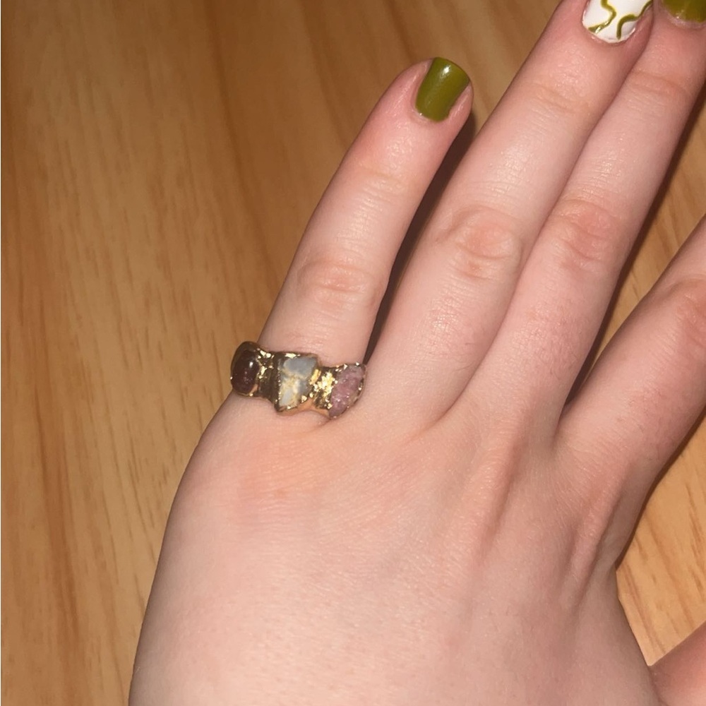 Elegant Multi-Stone Gold Ring Park Lane Jewlery